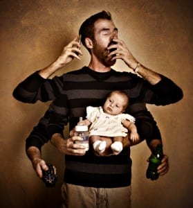 Father as Multitasker by Stephen Poff
