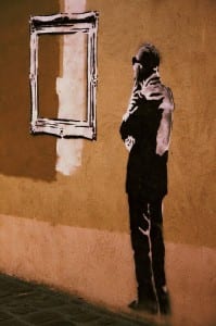 Bansky via Flickr user Ruben LC