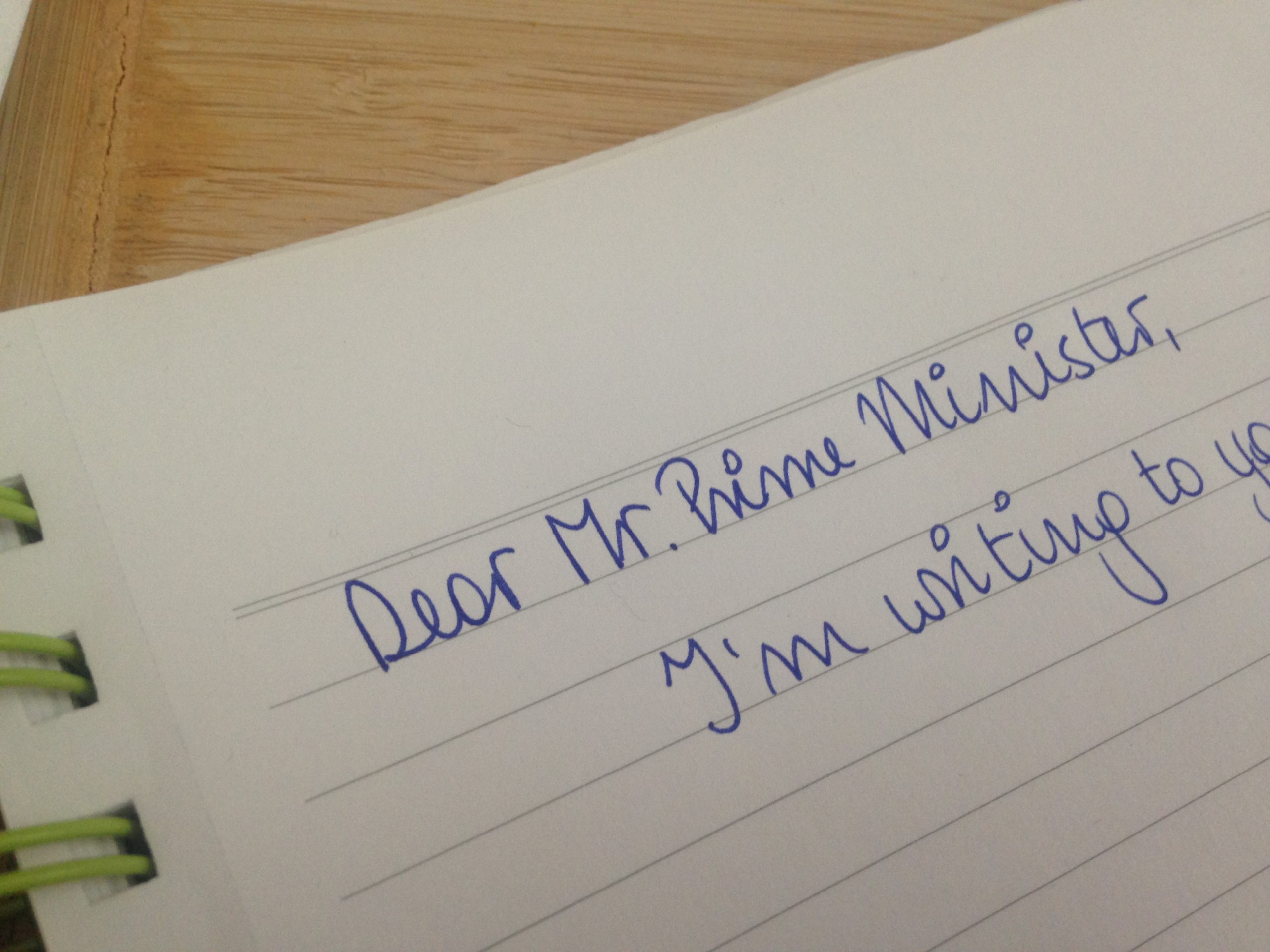 Dear Prime Minister: Writing letters for World Environment Day