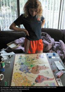 Girl Contemplates the World