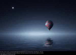 Hot Air Balloon Open Ocean