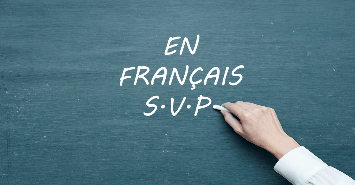 En français S.V.P. !