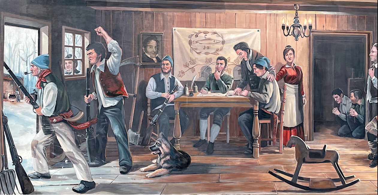 St. Eustache mural Photo by Rombough